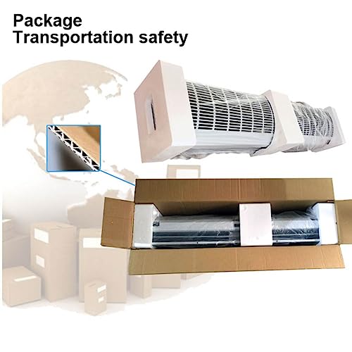 Wall Mounted Air Curtain Fan 90cm Remote Controlled 2 Speeds G273226