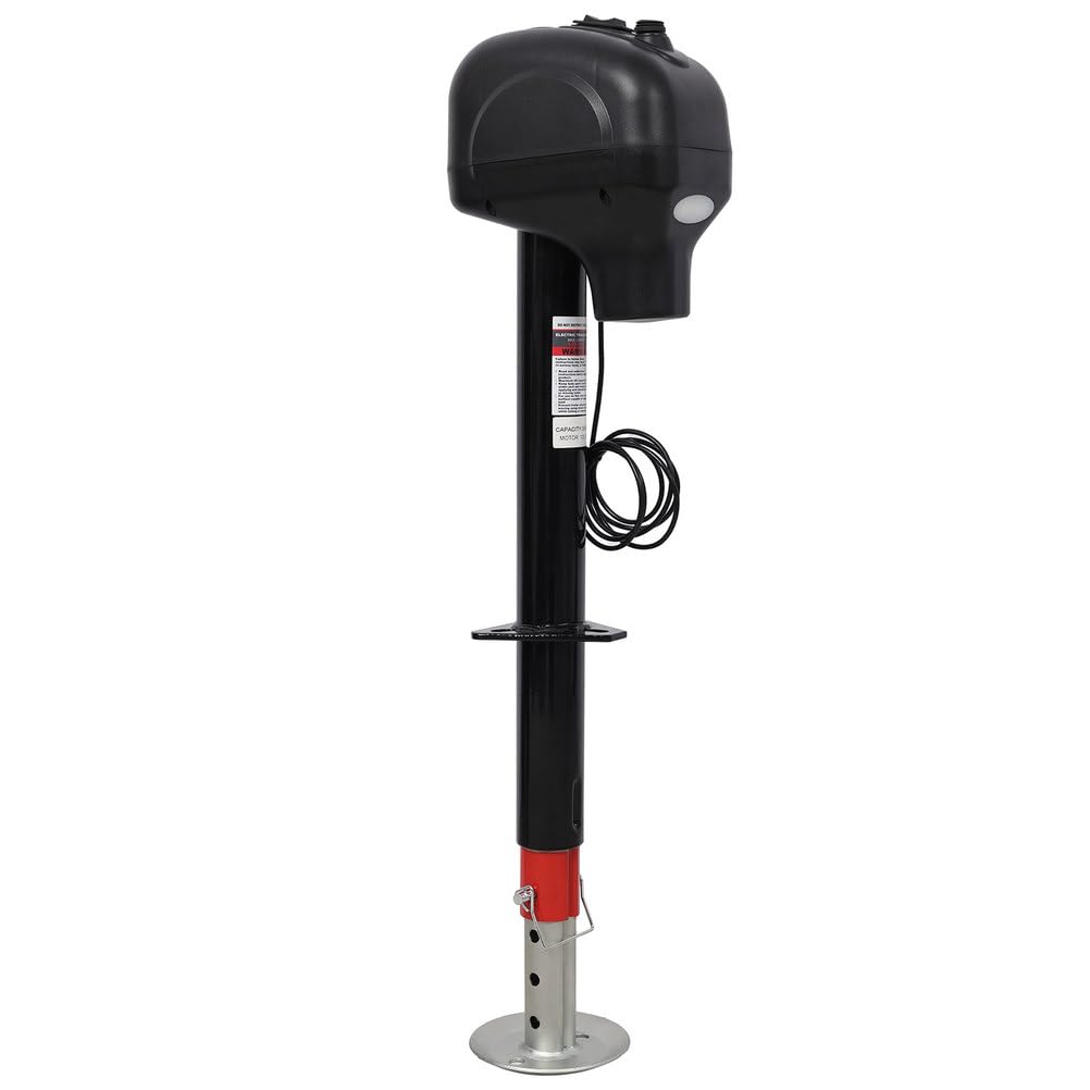 3500 lbs 12V Electric Trailer Jack with 18" Drop Leg F1501