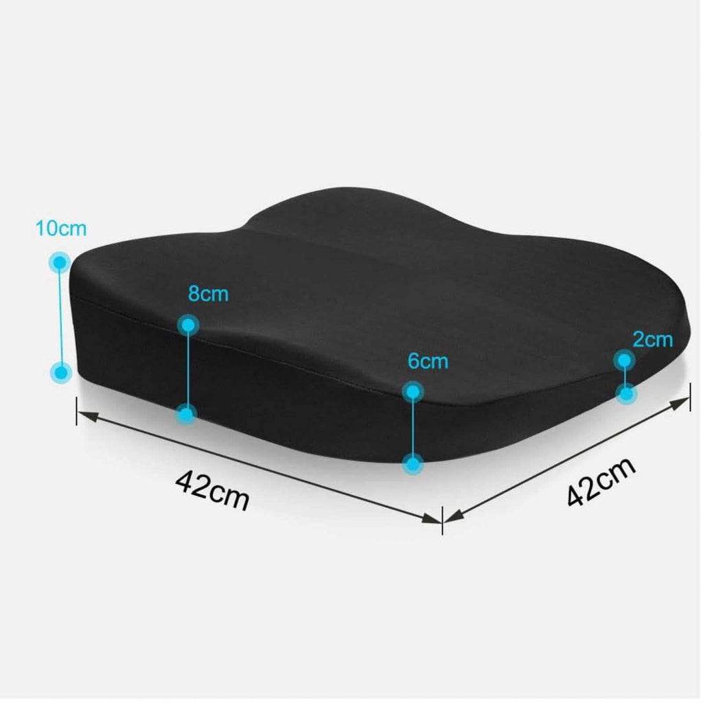 Memory Foam Seat Cushion Non-Slip Car Booster Pad with Adjustable Strap Q36832