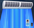 Wall Mounted Air Curtain Fan 90cm Remote Controlled 2 Speeds G273226