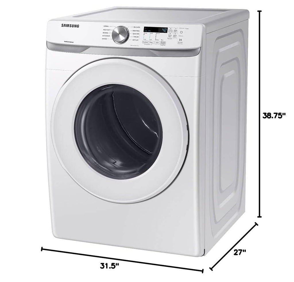 7.5 cu. ft. Front Load Gas Dryer with Sensor Dry, White G2594