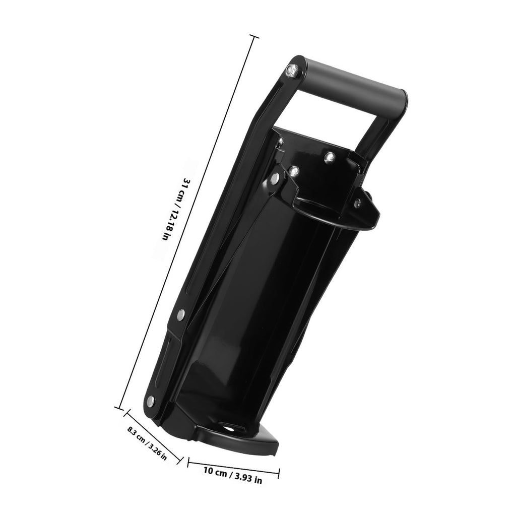 Black Wall Mounted Can Crusher with Bottle Opener M80463