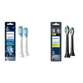White and Black Replacement Toothbrush Heads, 2 Brush Heads G11483