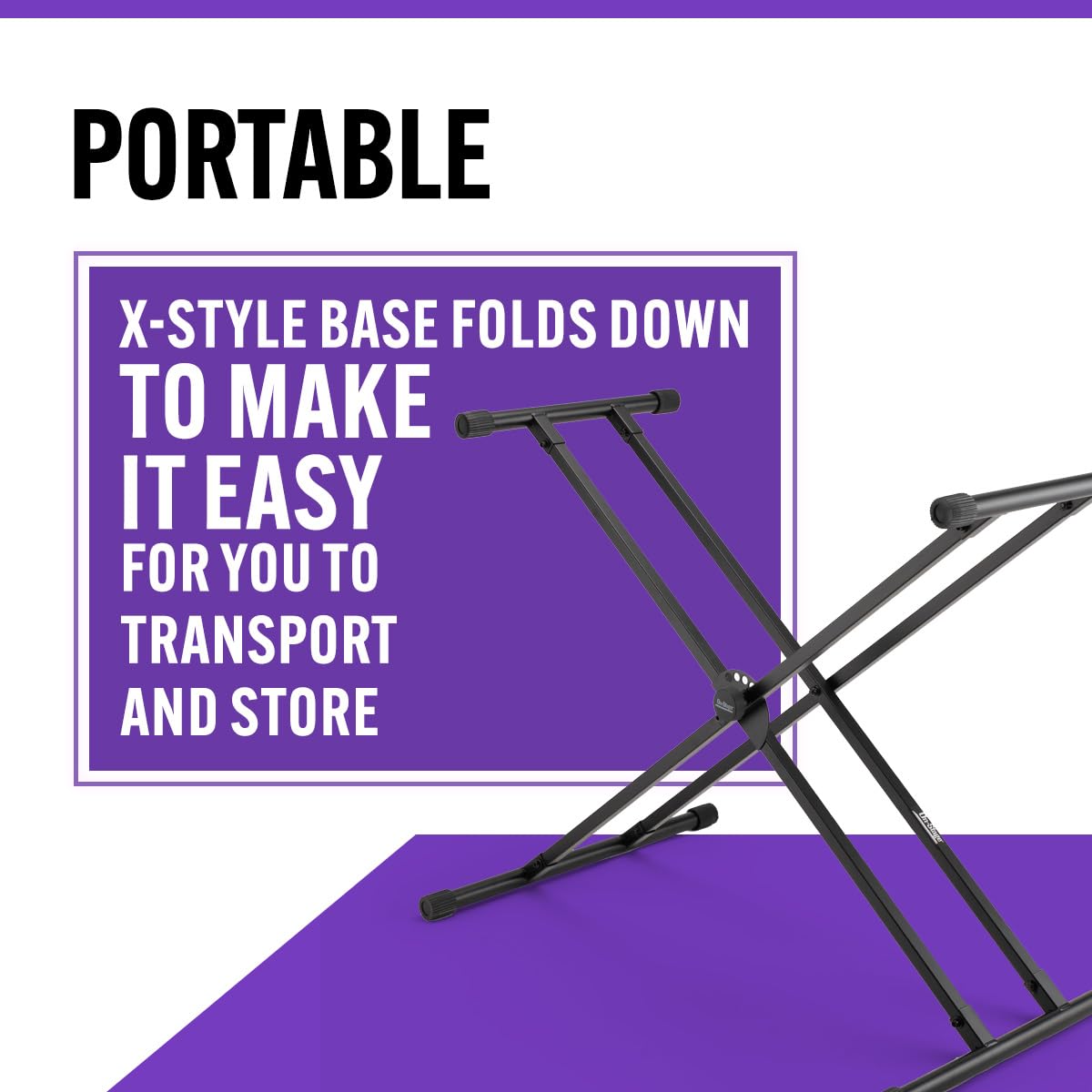 Double-X Keyboard Stand with Lok-Tight Construction C30071