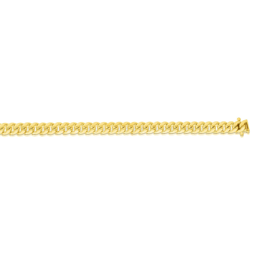 10k Yellow Gold 7mm Miami Cuban Link Chain Necklace S521