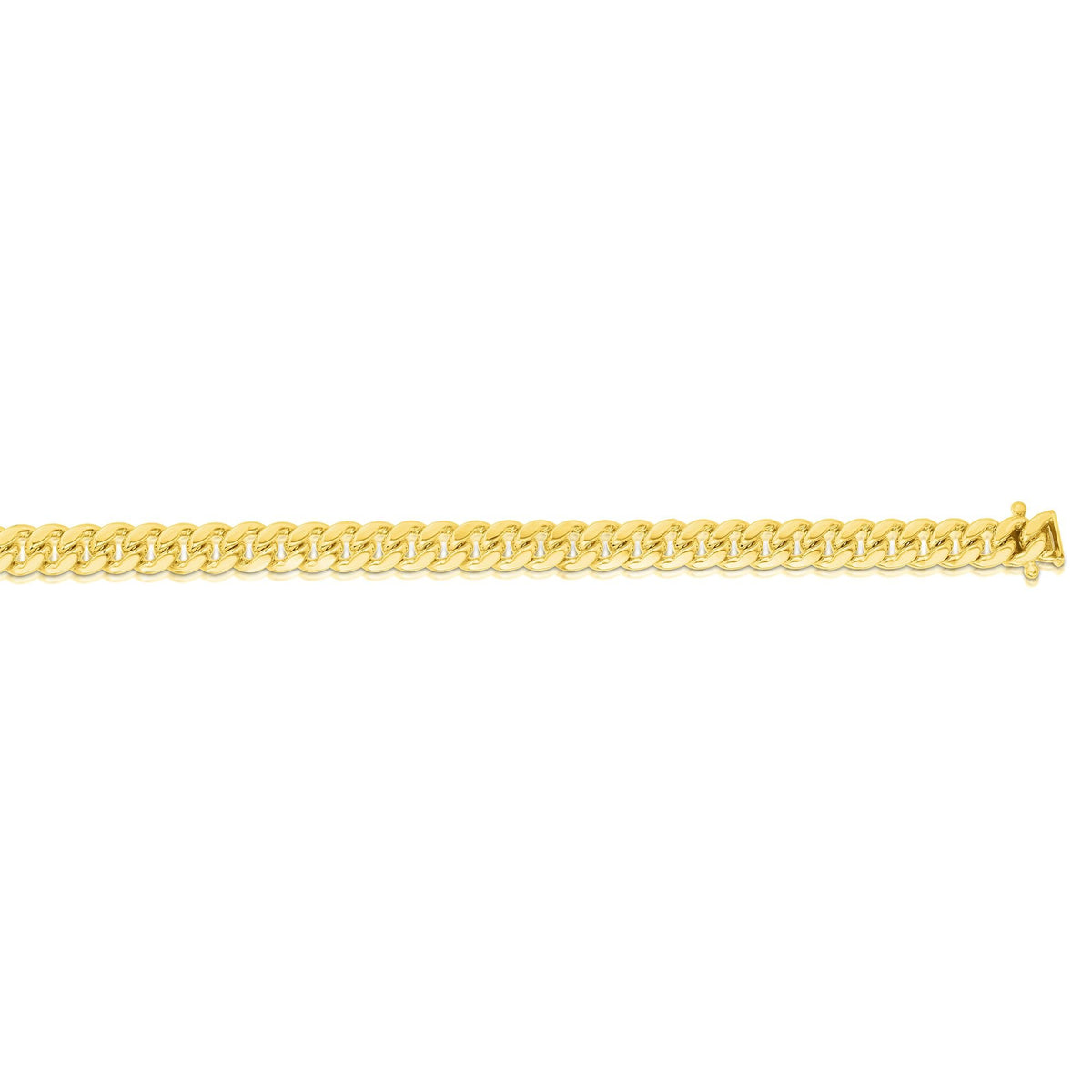 10k Yellow Gold 7mm Miami Cuban Link Chain Necklace S521