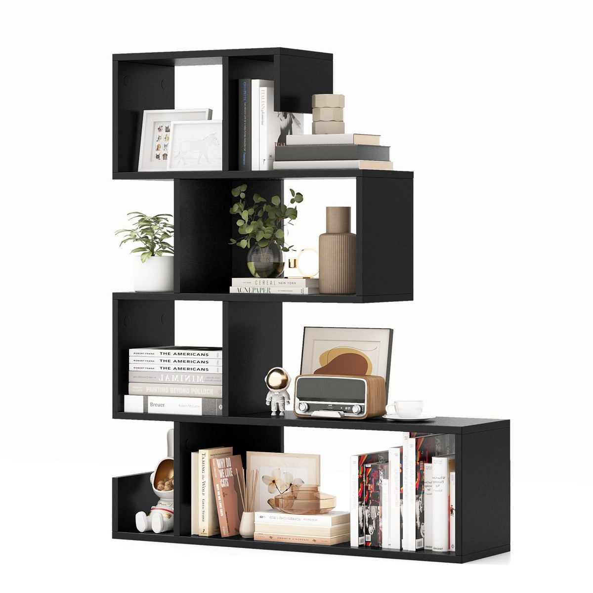 5-Tier Geometric Bookshelf E850
