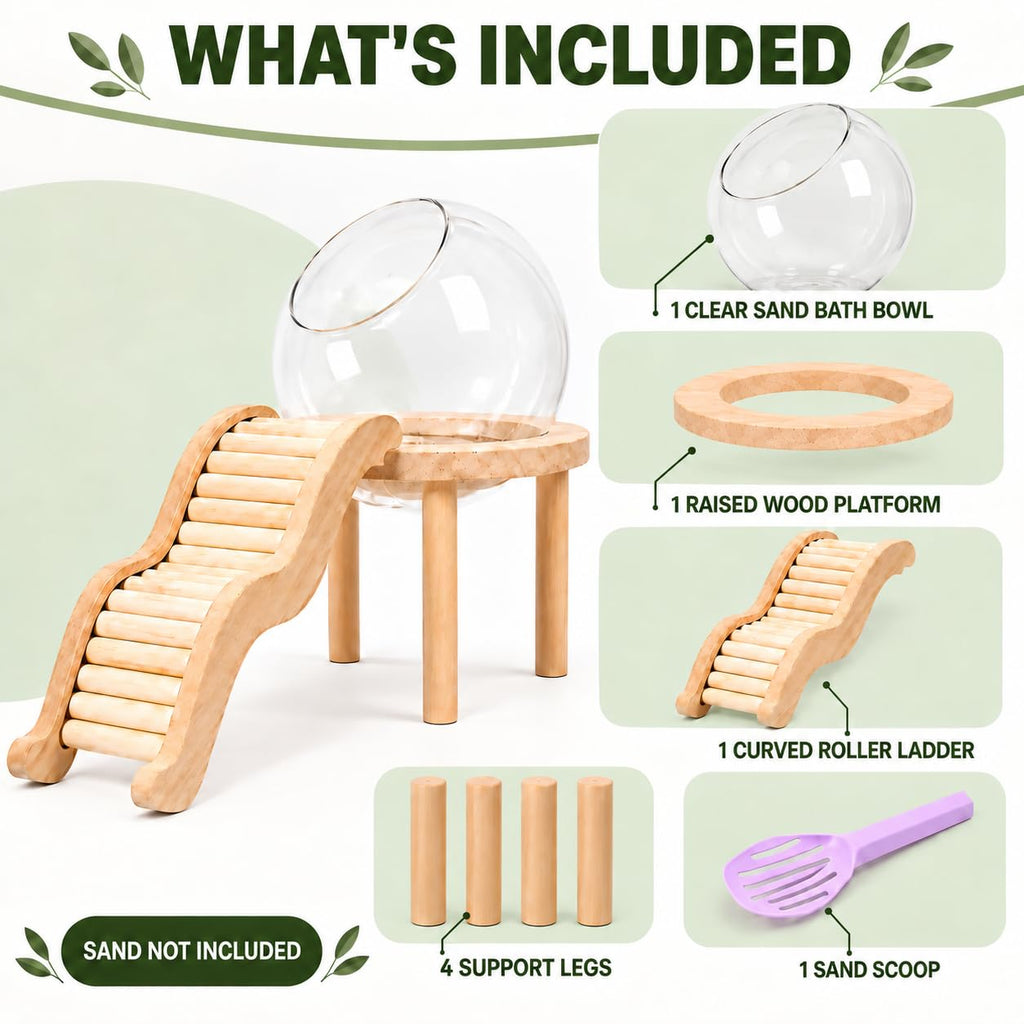 Hamster Bath Container with Clear Dome O585713