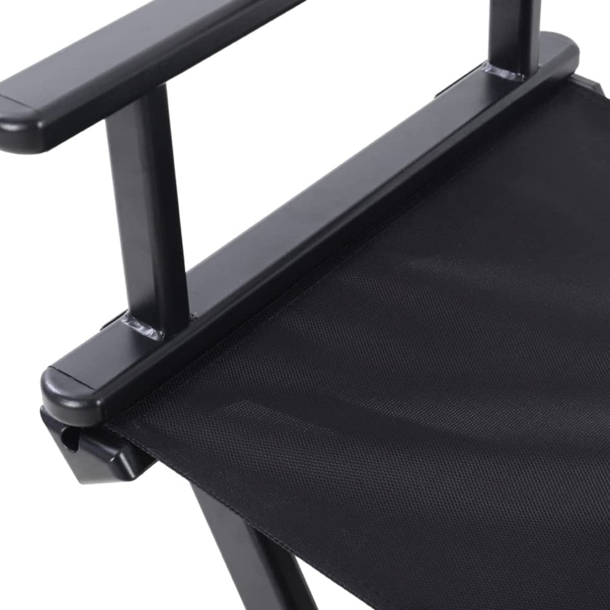 31 Inch Tall Aluminum Director Chair with Headrest and Footrest H627