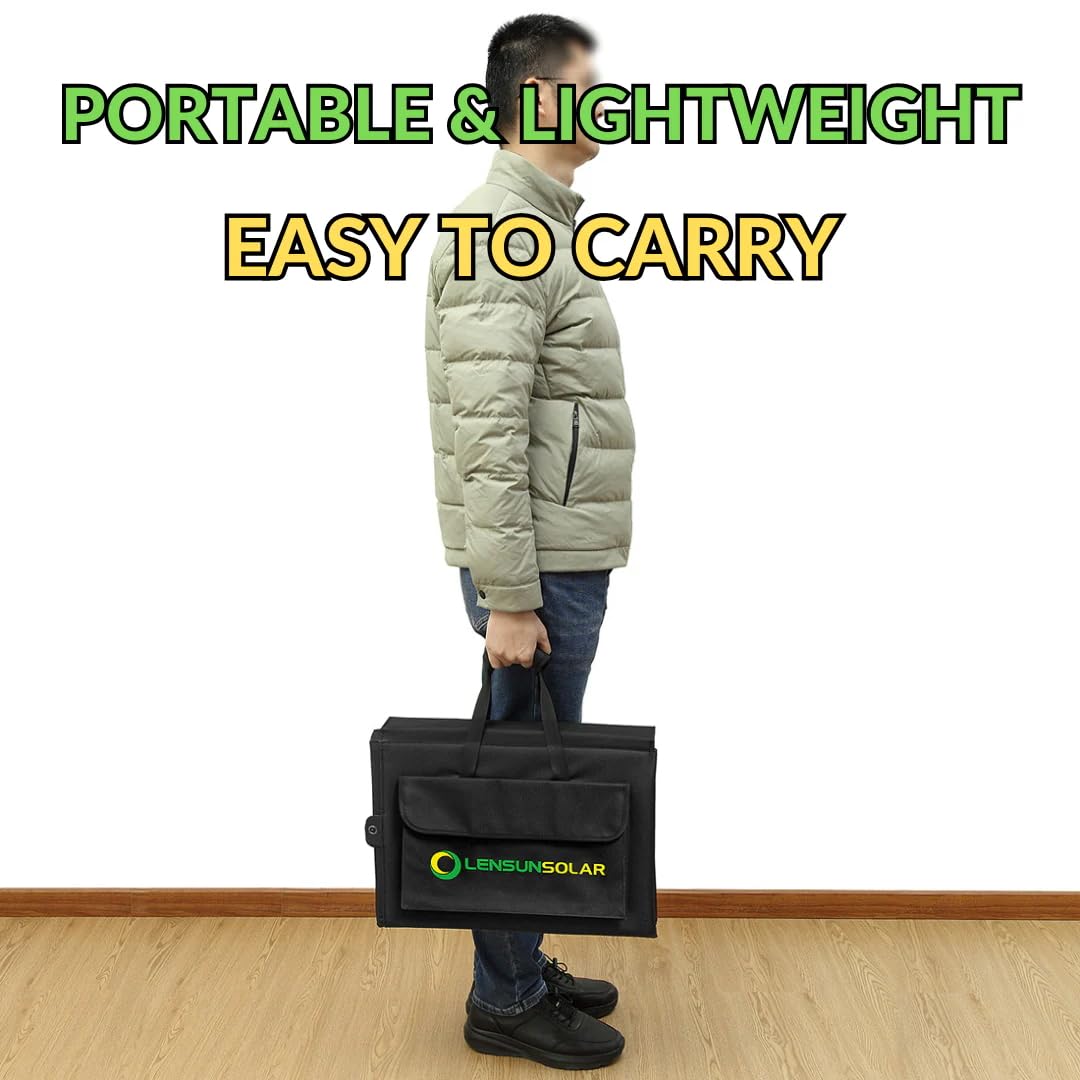 300W 12V Portable Solar Panel Blanket with 20A MPPT Charger Controller B76956