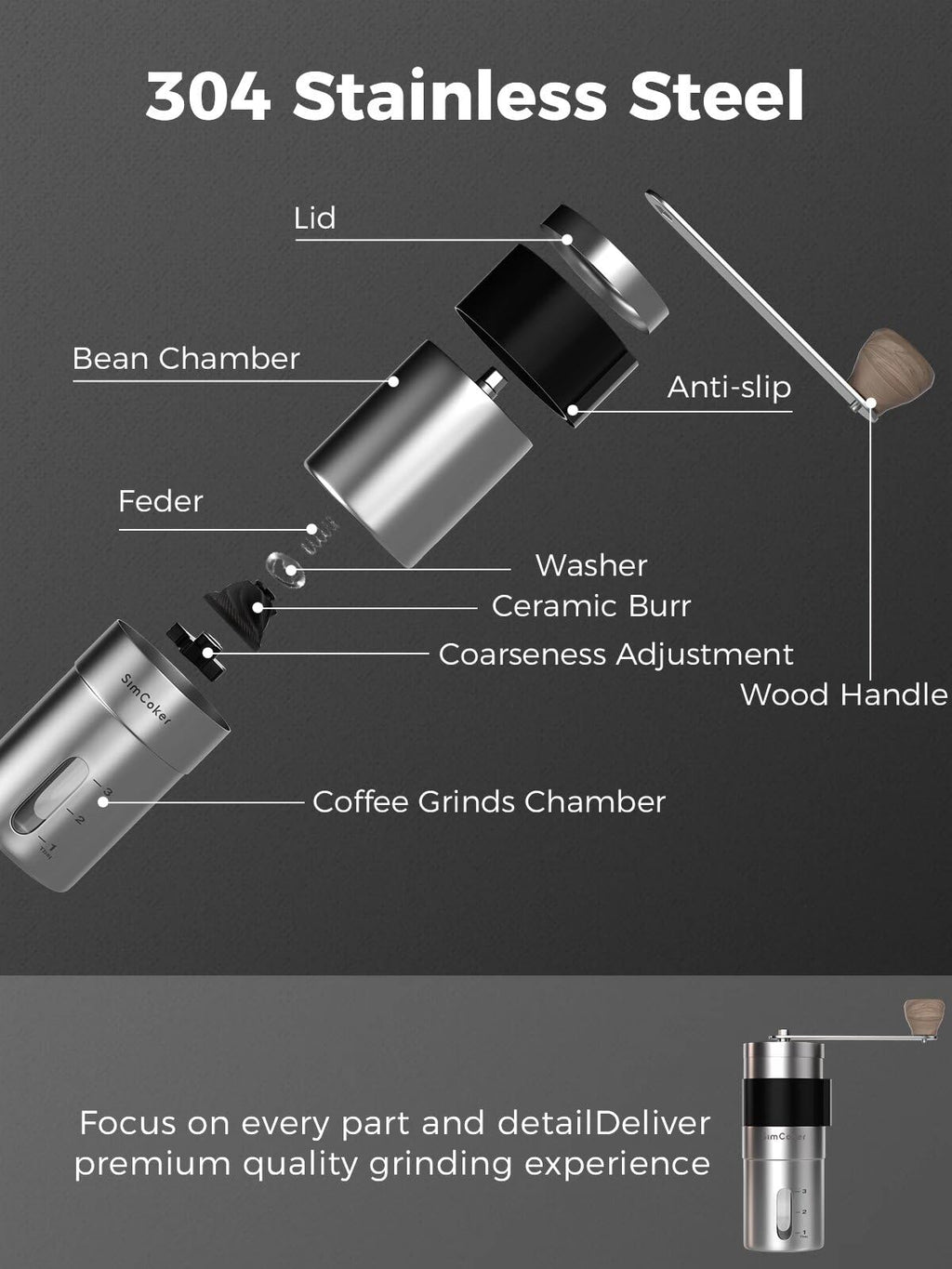 Manual Coffee Grinder O862