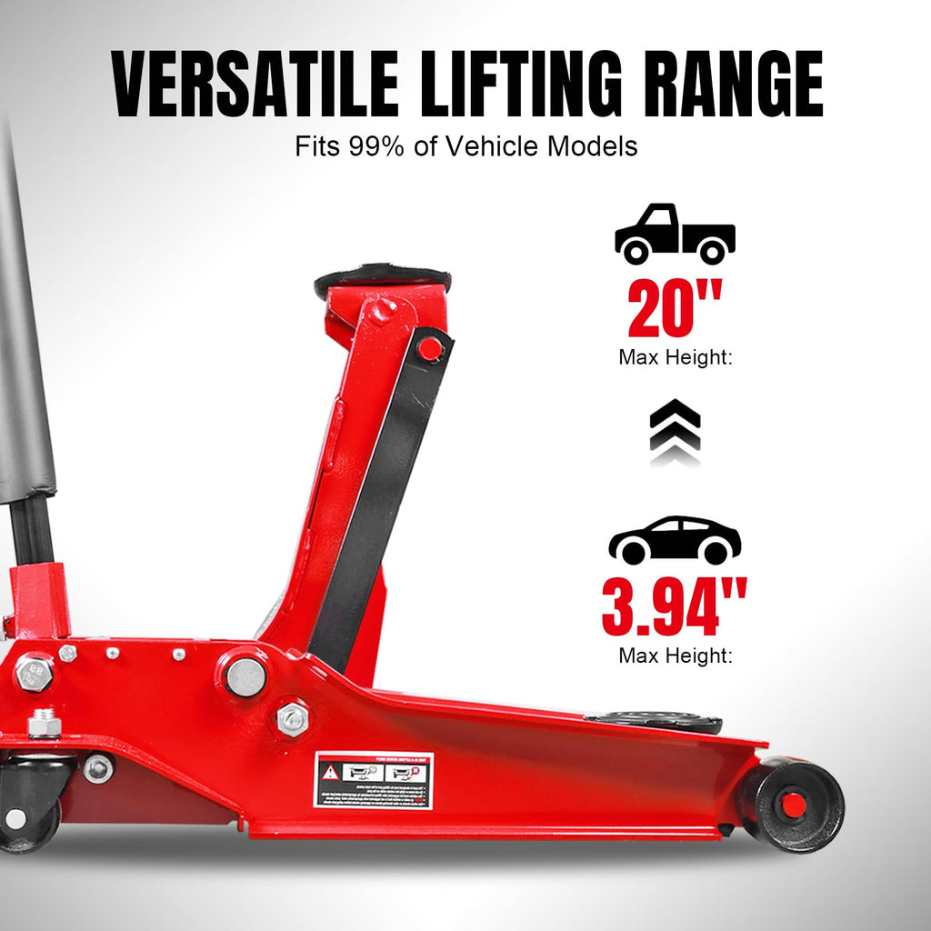 4 Ton Hydraulic Low Profile Floor Jack E766