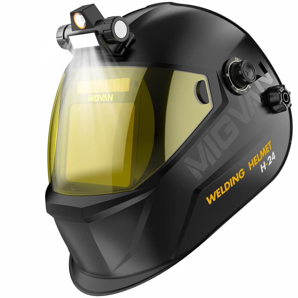 Auto Darkening Welding Helmet True Color Large Viewing Solar/Battery Powered F587631