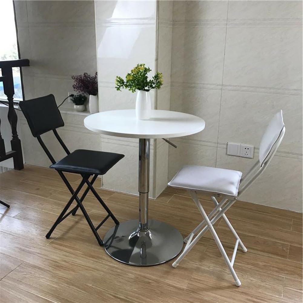 Square Foldable Counter Height Stool with Backrest I64955