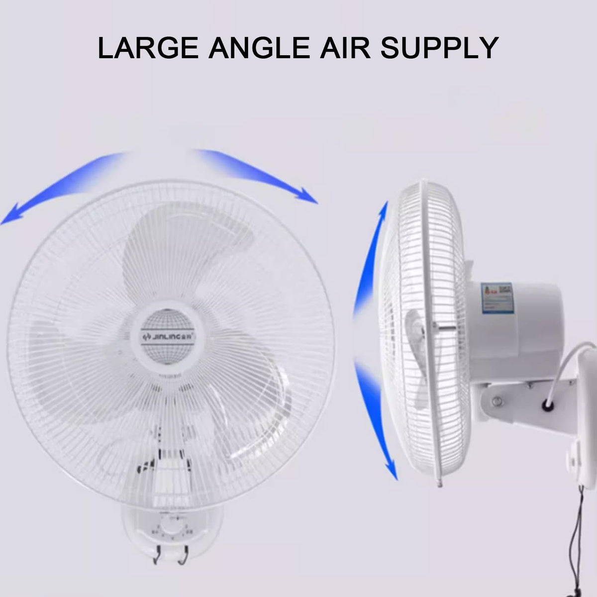 Wall Mount Fan 3 Speeds White 16in K723075