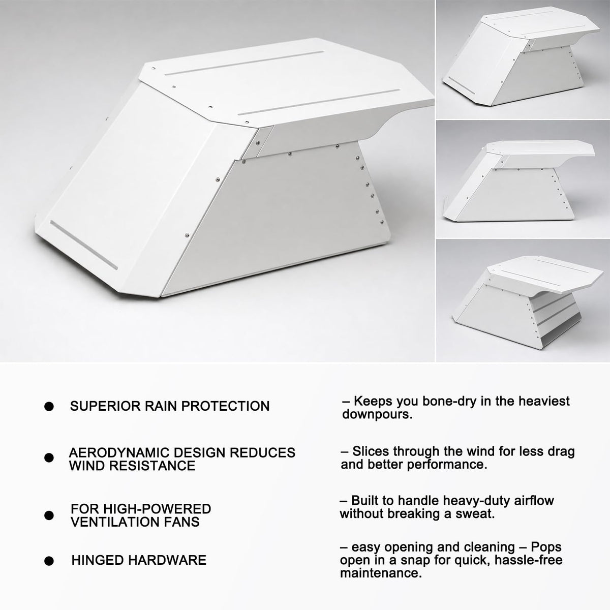 RV Roof Vent Cover, Metal, Rainproof, Universal Fit T586