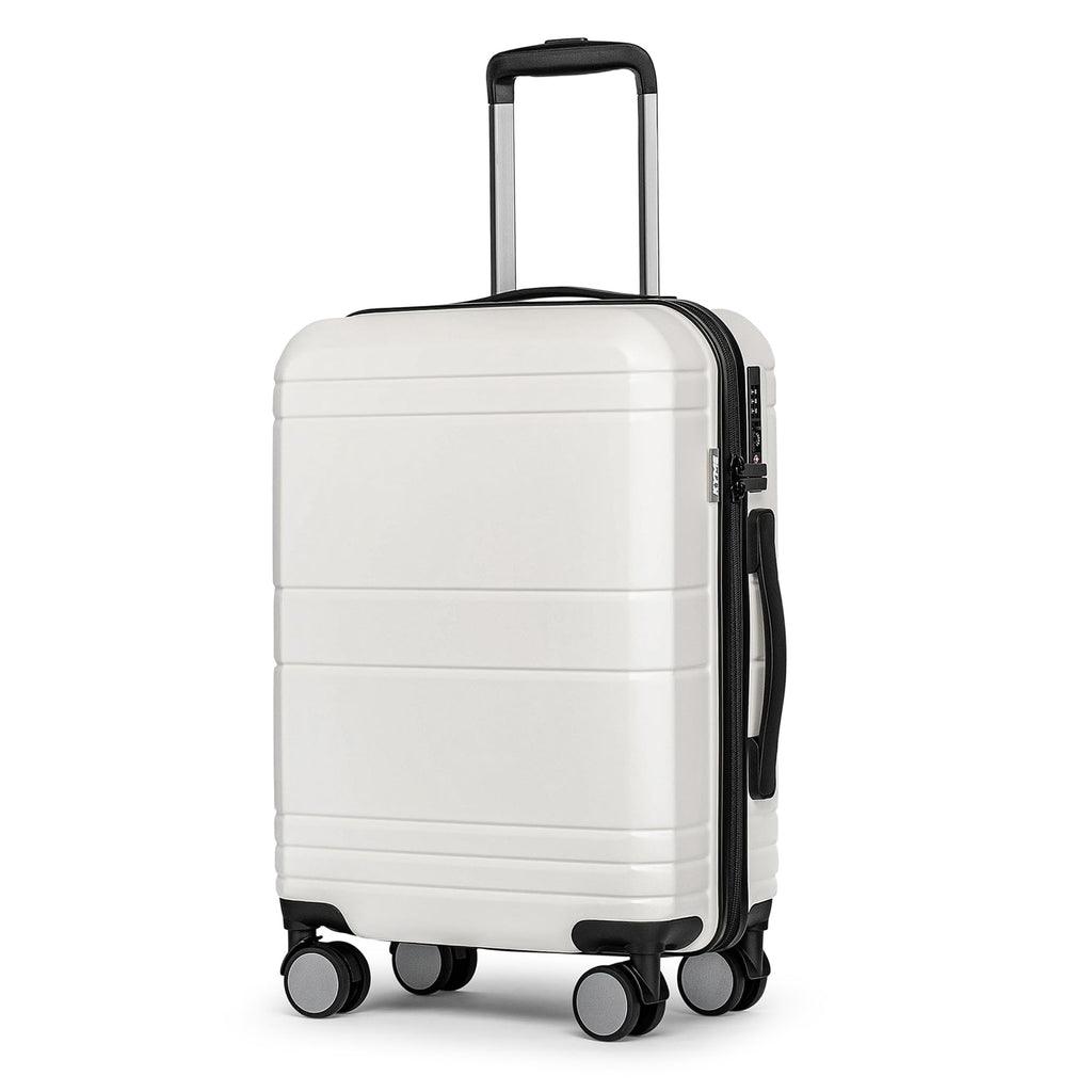 White 20 Inch Hardshell Carry On Luggage L37483