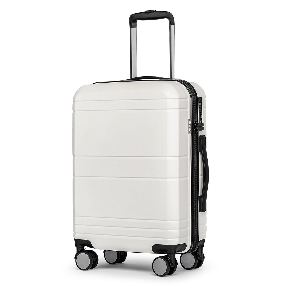 White 20 Inch Hardshell Carry On Luggage L37483