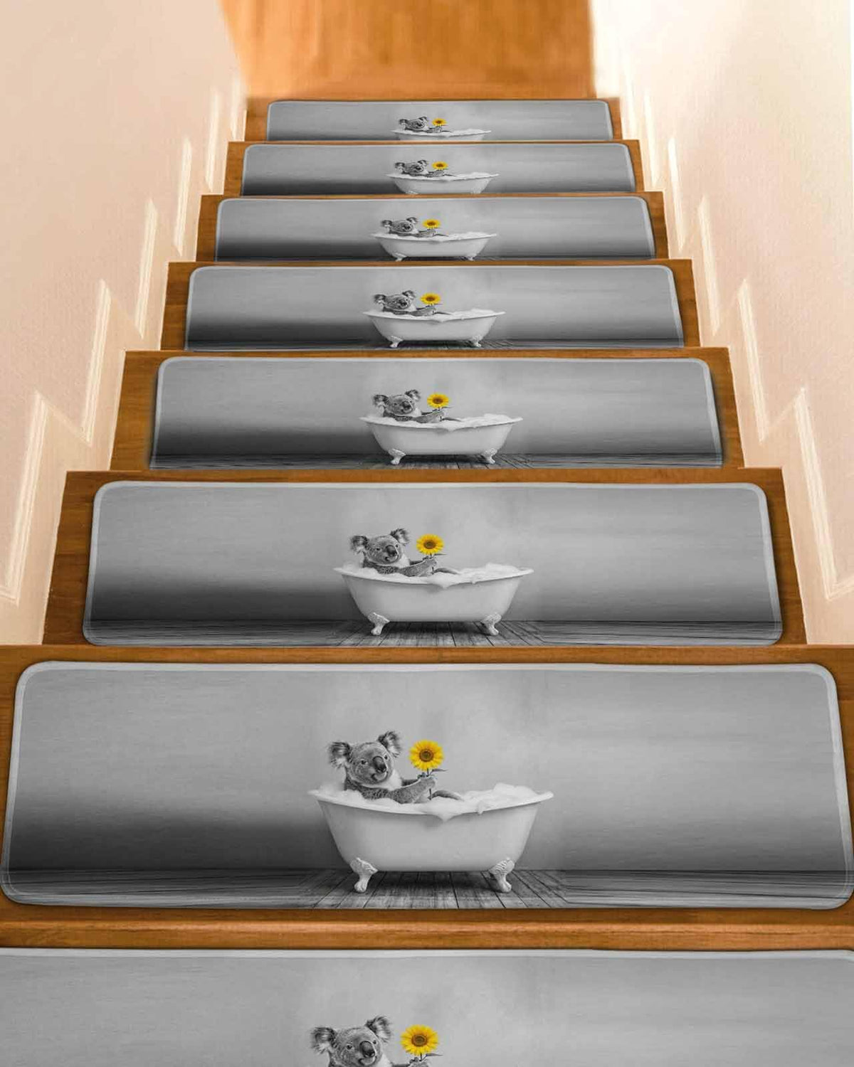 Non Slip Indoor Stair Treads 4 Pcs 8 x 30 Inch T90804