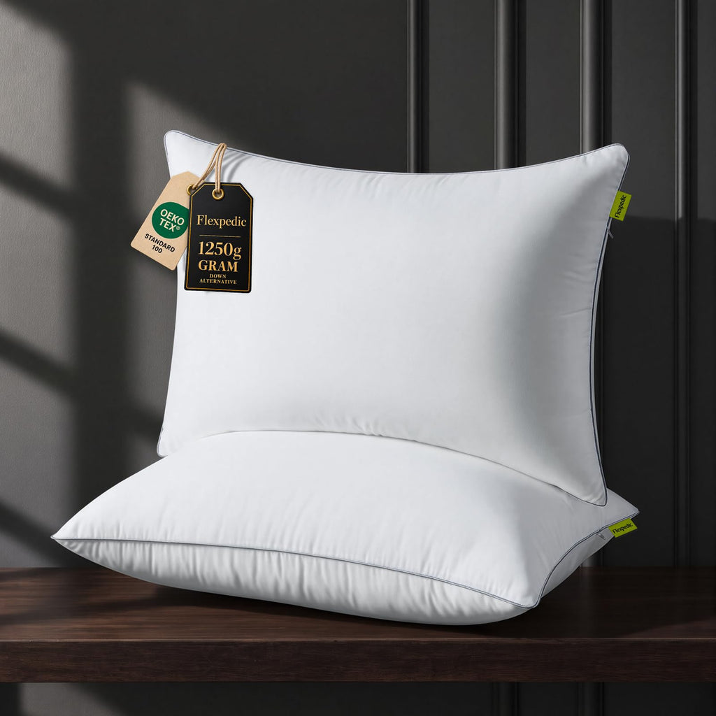 King Size Set of 2 Firm Bed Pillows R20435