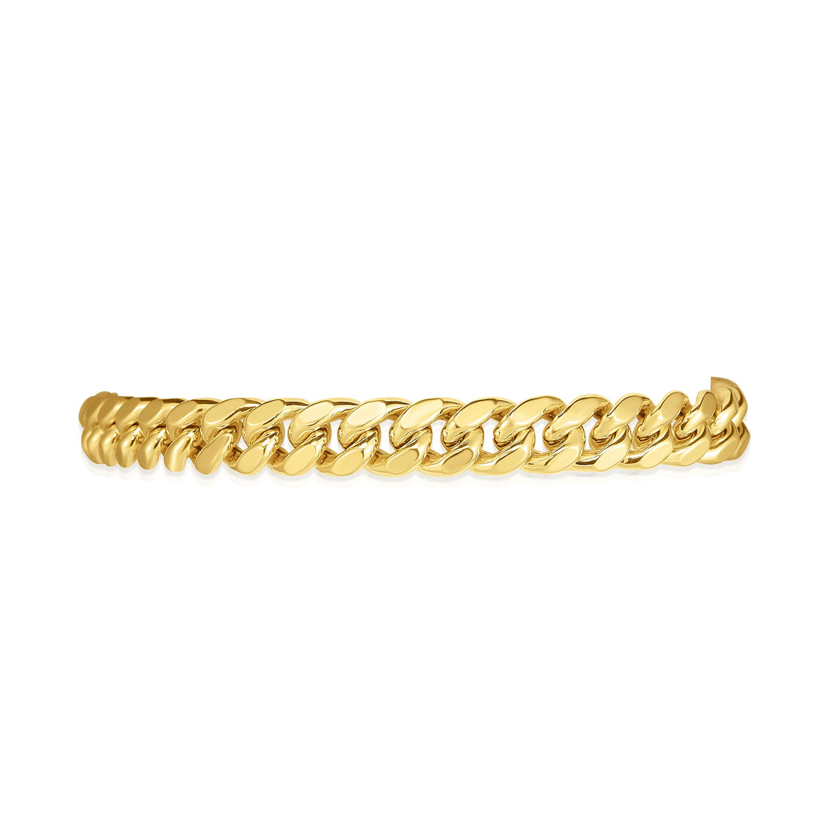 10k Yellow Gold 7mm Miami Cuban Link Chain Necklace S521