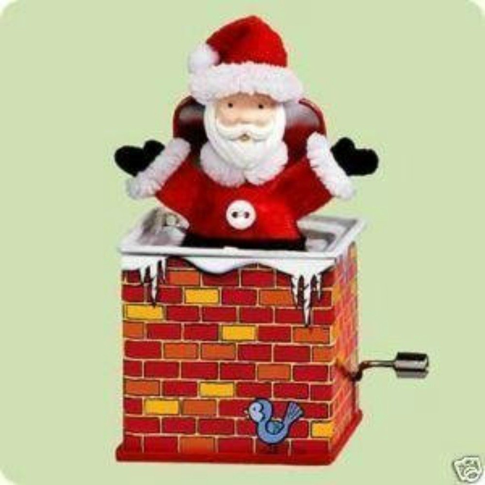 Santa Jack in the Box Ornament R8863