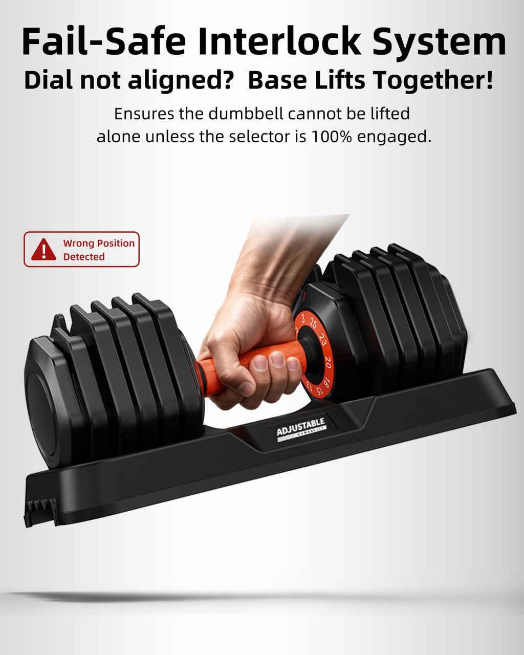 Adjustable Dumbbell Set 25lb/50lb F918109