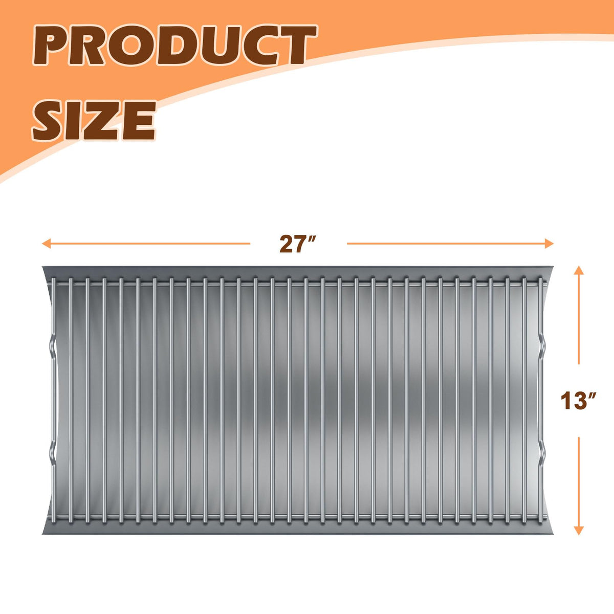 27 Inch Ash Pan Replacement Parts with 2pcs Fire Grate Hanger Set W361