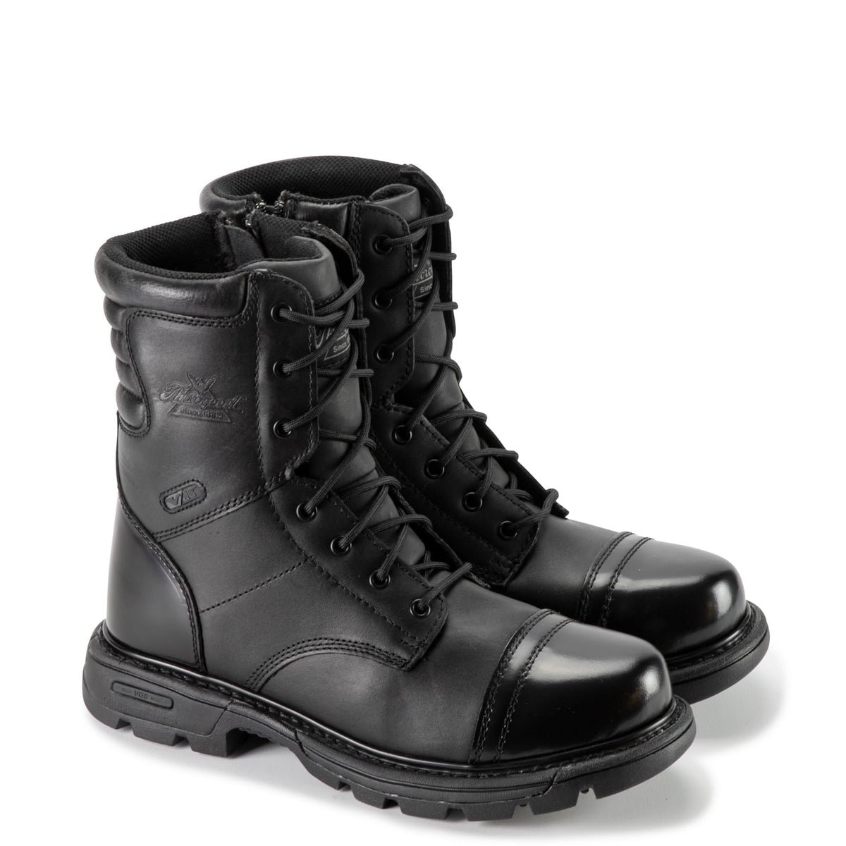 8" Side-Zip Leather Tactical Boots A34248