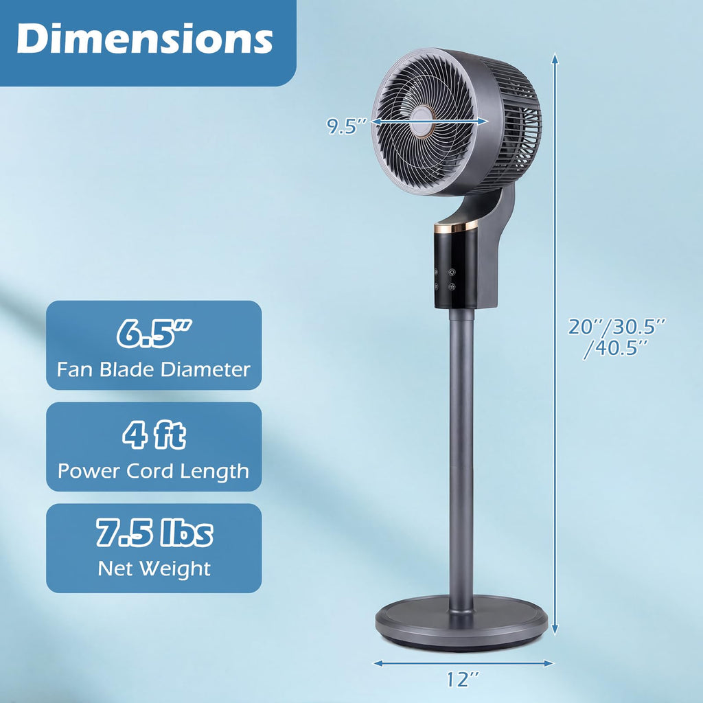 Compact Oscillating Standing Fan J60197