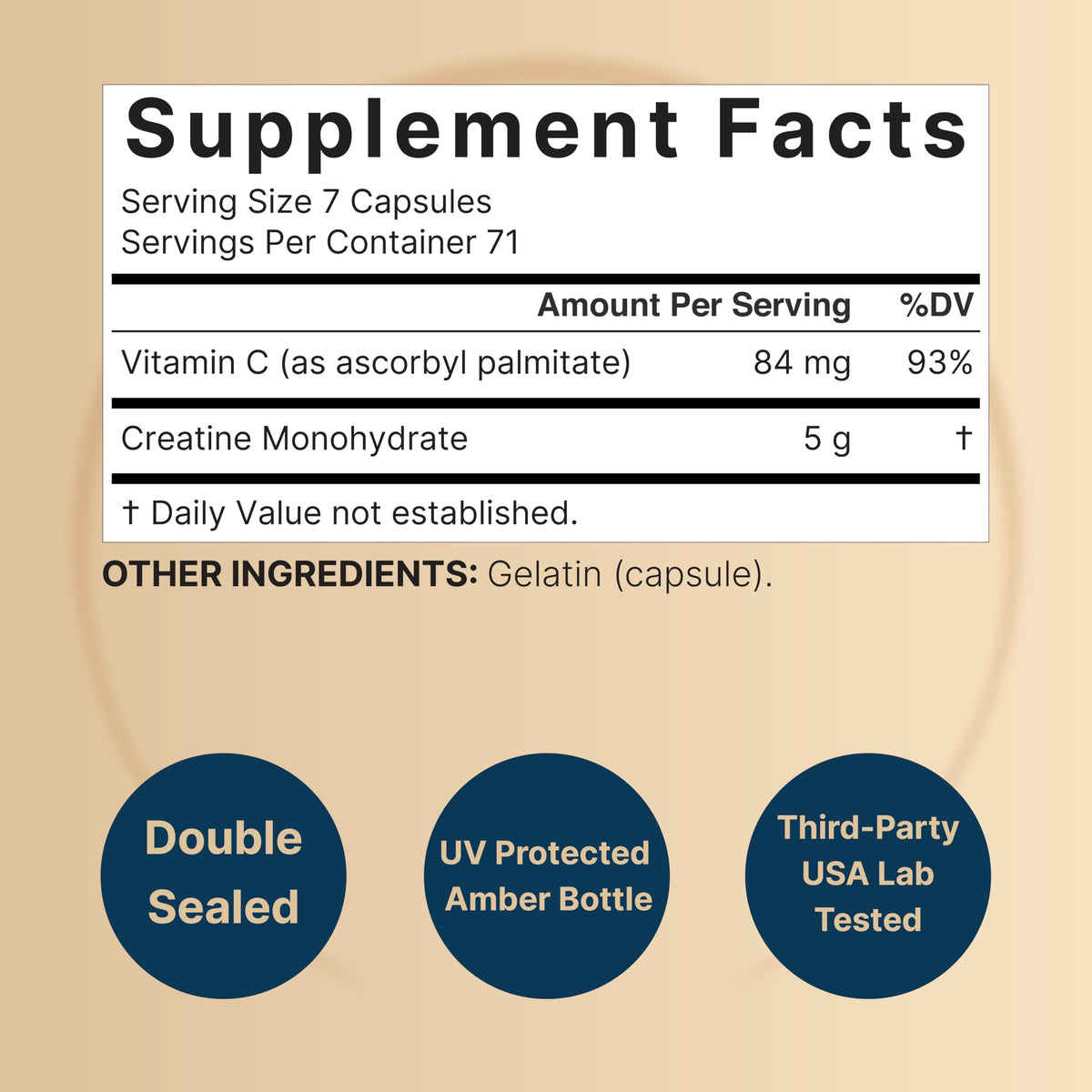 Micronized Unflavored Creatine Monohydrate Capsules 5,000mg 500 Count Z342339