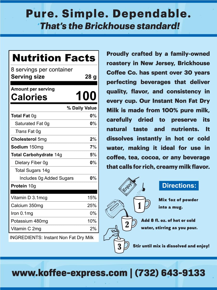 Instant Non-Fat Dry Milk Powder 8 oz T317918