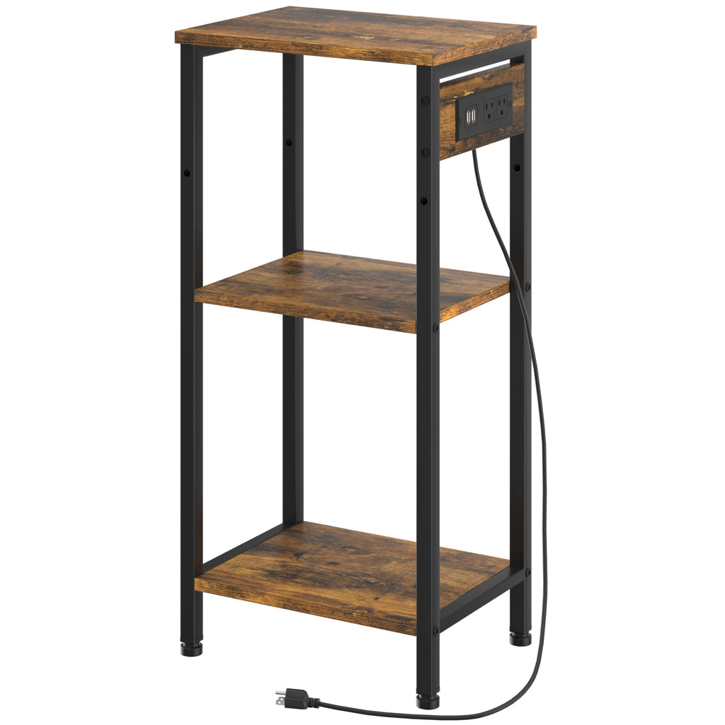 Tall End Table with Charging Station Y251073