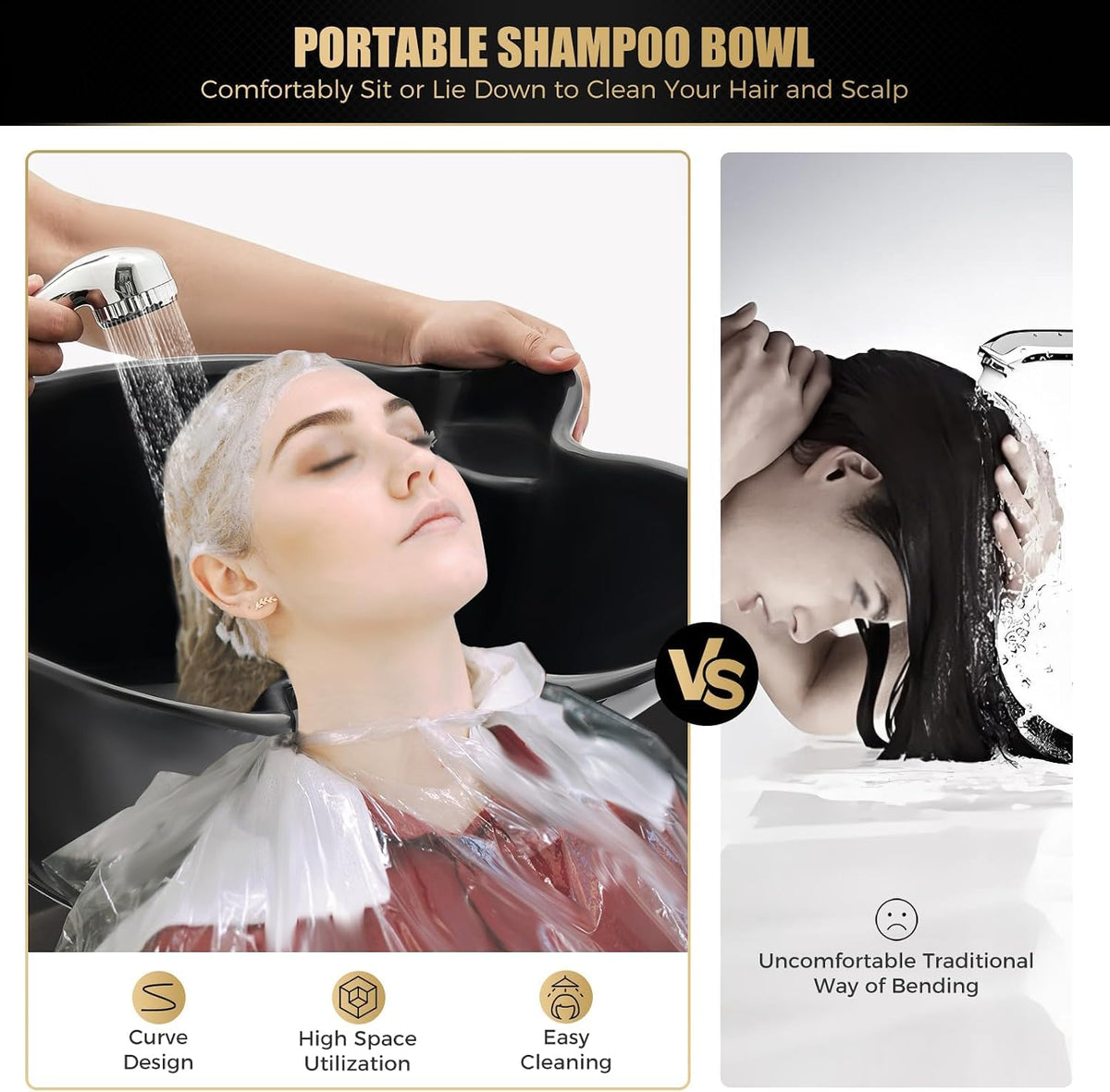 Portable Salon Shampoo Bowl with Electric Pump L326560