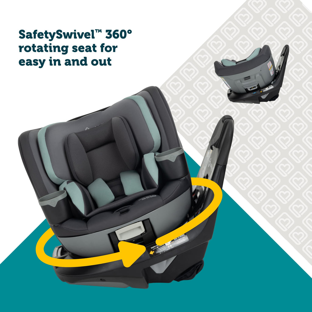 360 Rotating Convertible Car Seat, 5-100 lbs G40445