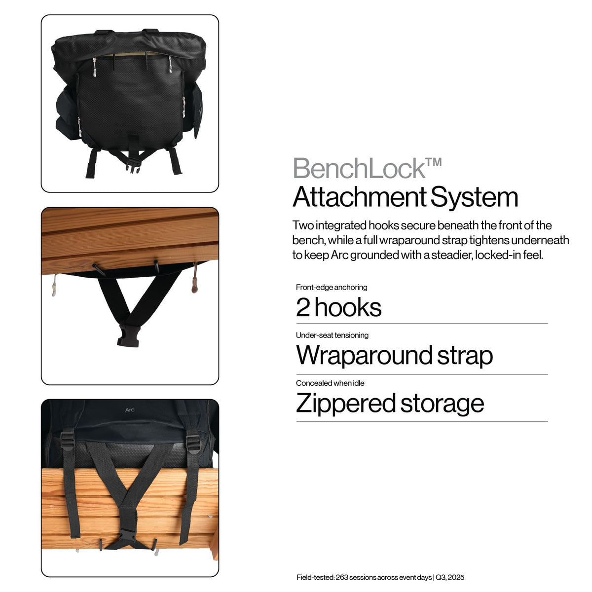 Wide Padded Bleacher Chair with Back Support X154653