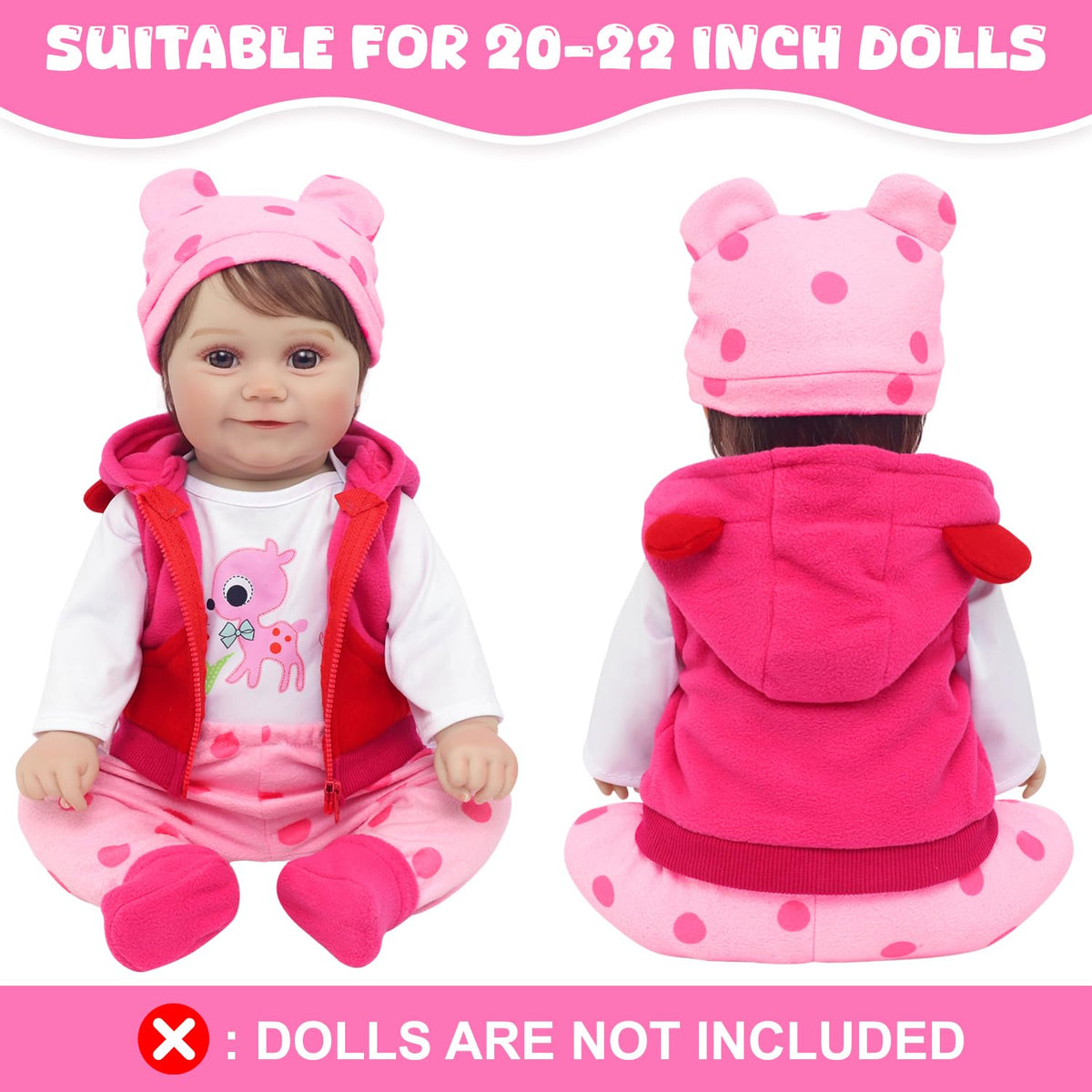 5 Pcs Baby Doll Clothes Set K8313