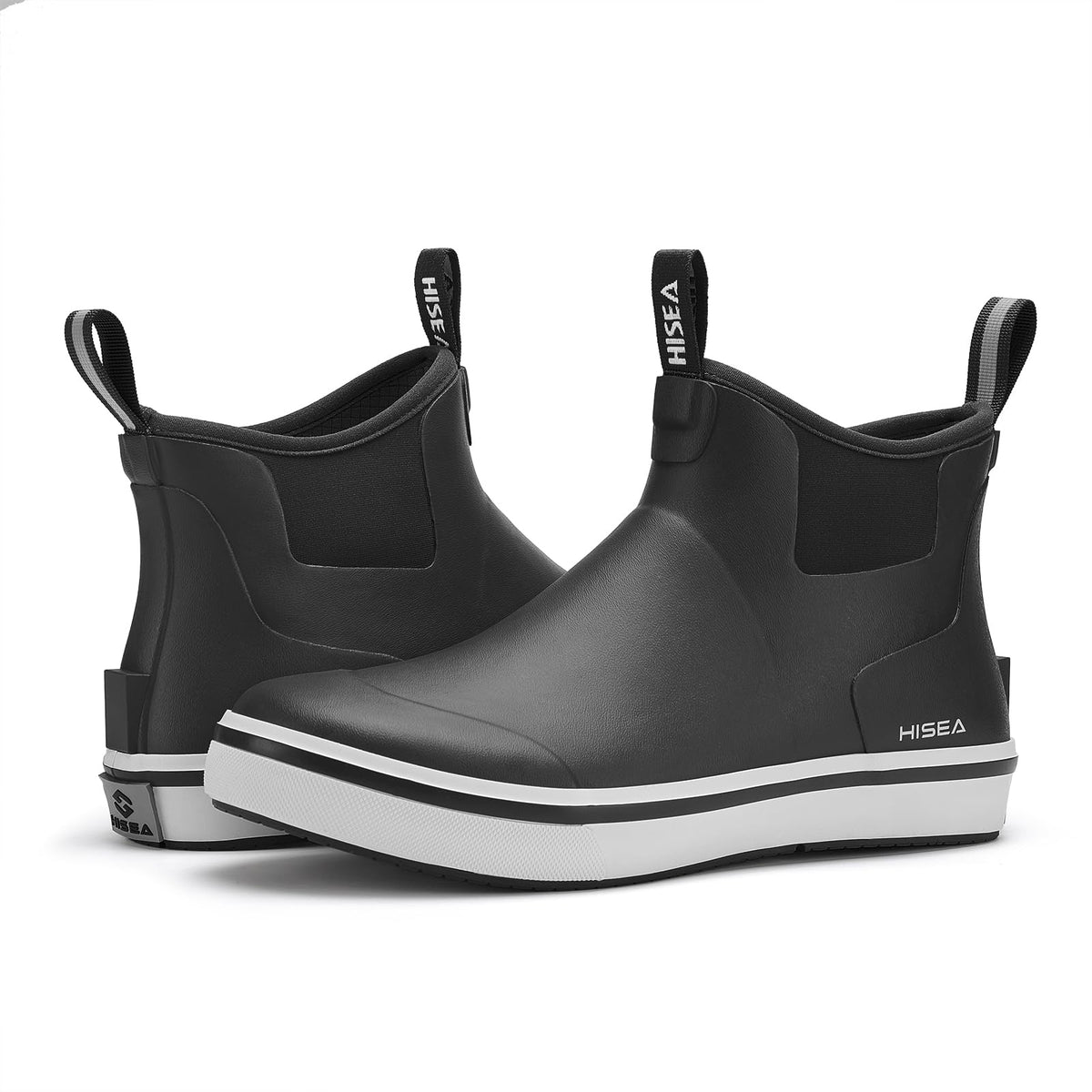 Men's Waterproof Rubber Neoprene Ankle Deck Boots R5350