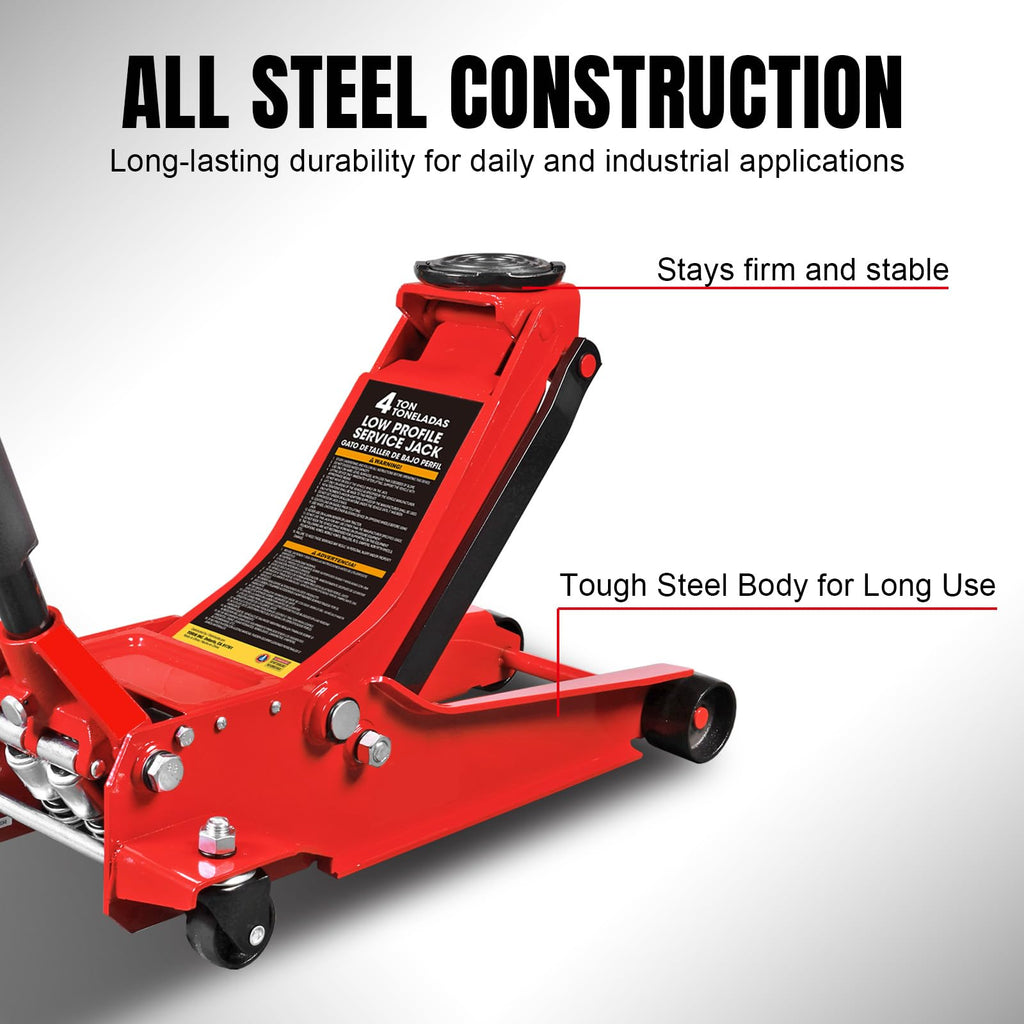 4 Ton Hydraulic Low Profile Floor Jack E766