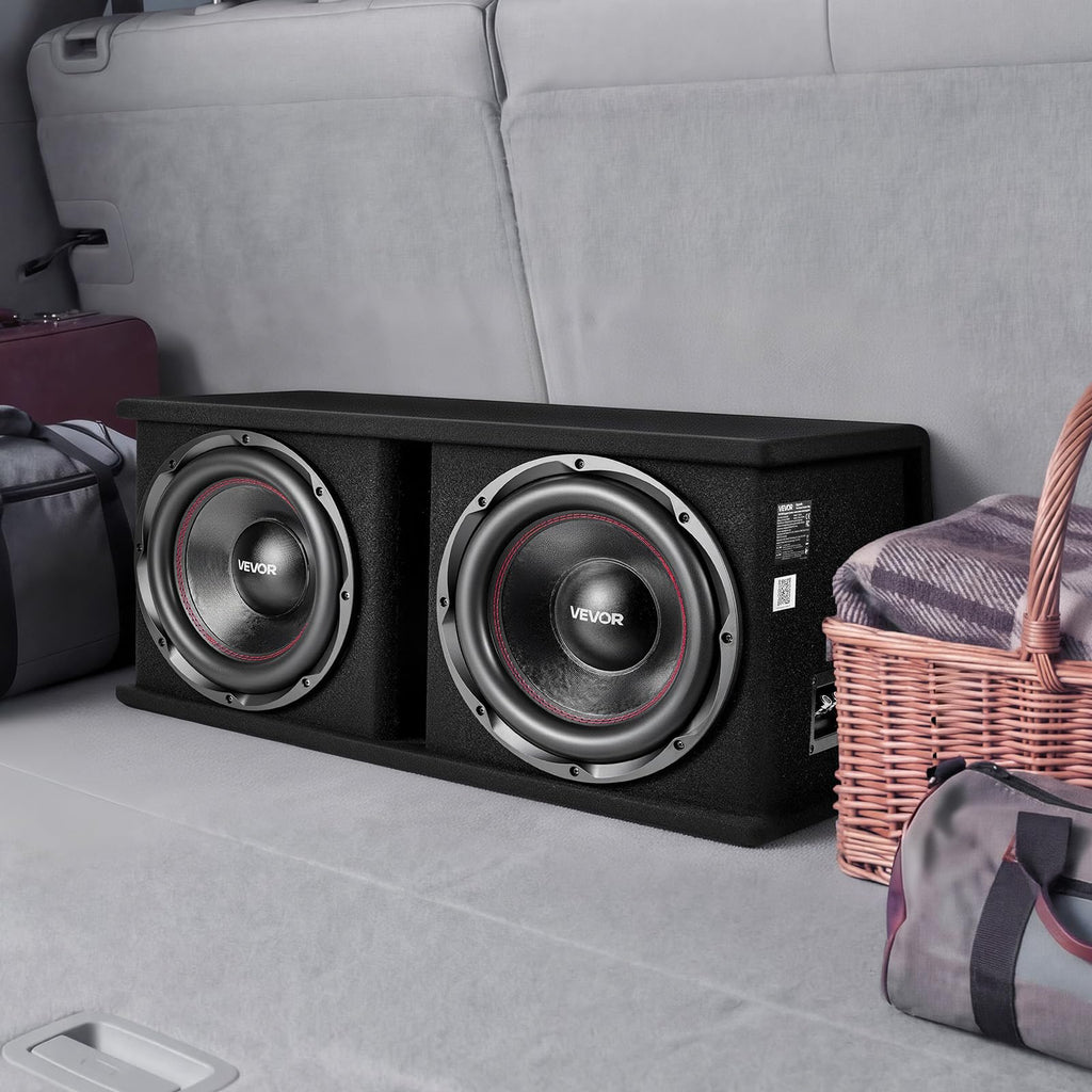 Dual 12" Enclosed Powered Subwoofer with Amplifier N95725