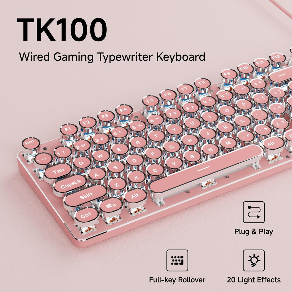 Wired Mechanical Keyboard with White Backlit S388322