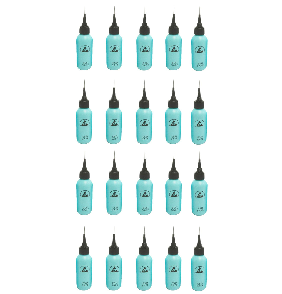 60ml ESD Safe Needle Tip Bottle 2 fl. oz LDPE Blue B6395