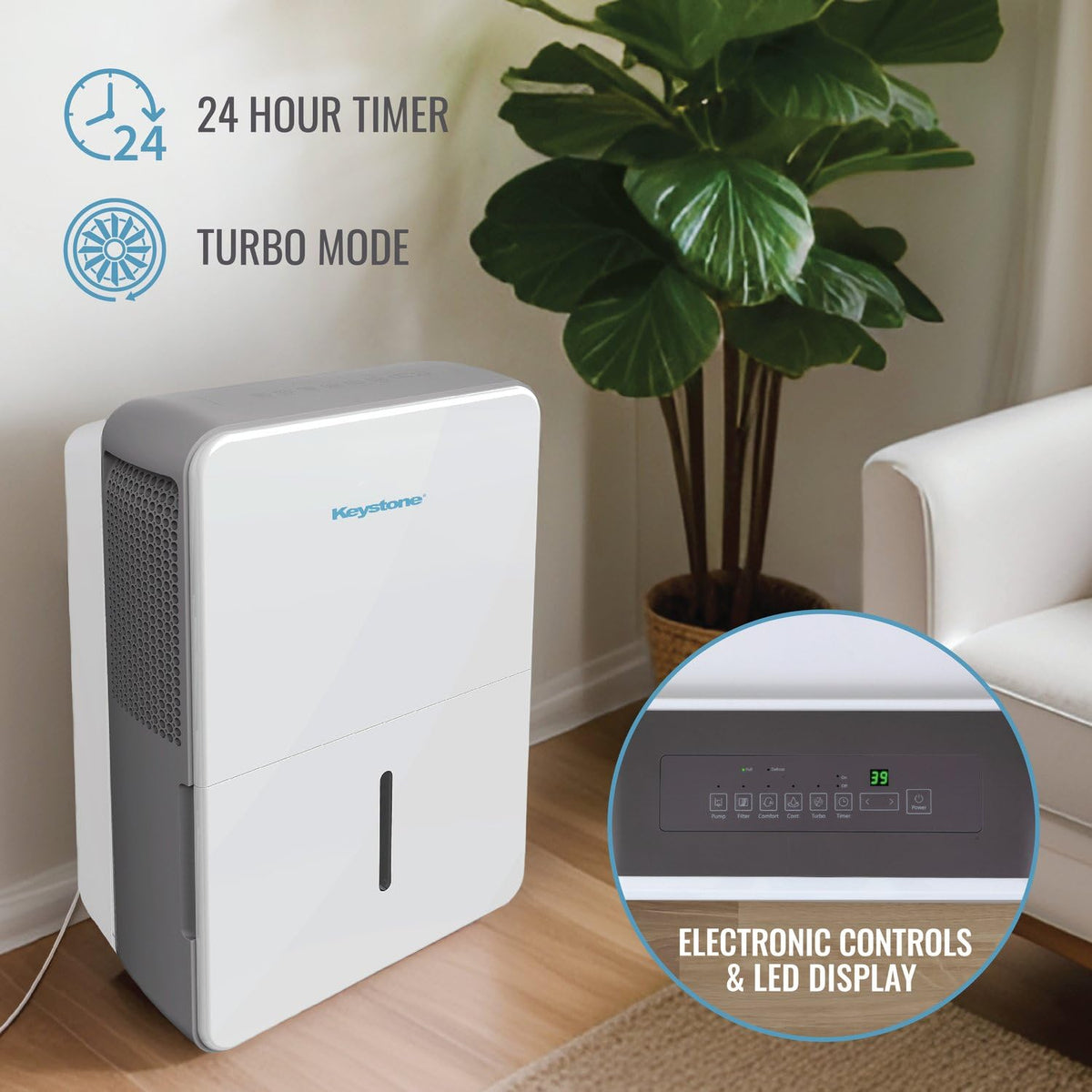 50-Pint Dehumidifier with Built-in Pump U565