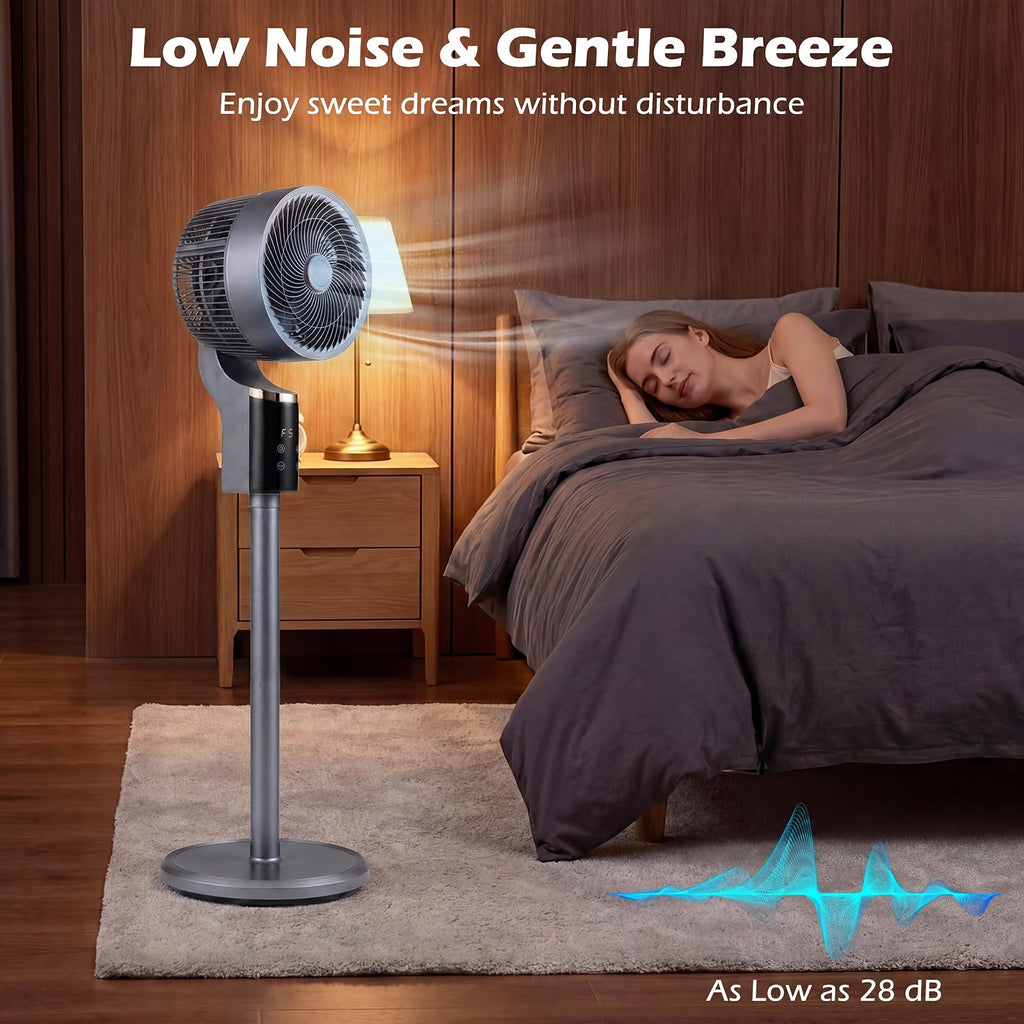 Compact Oscillating Standing Fan J60197
