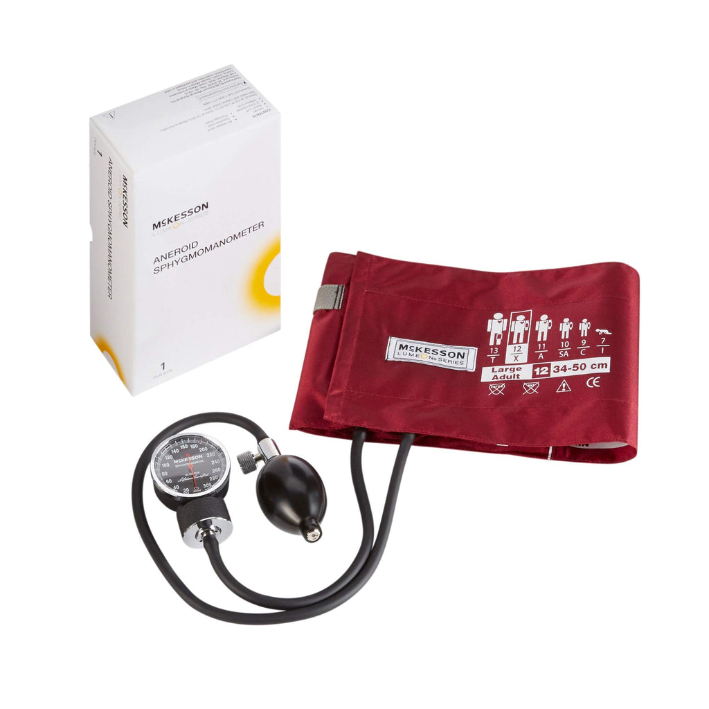 Aneroid Sphygmomanometer, Burgundy, Large, 34-50 cm, 1 ct T79279