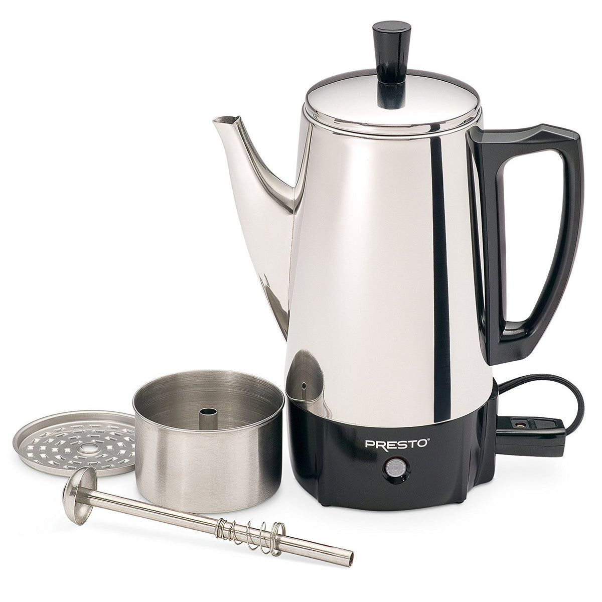 Stainless Steel 6-Cup Electric Coffee Percolator Z5101