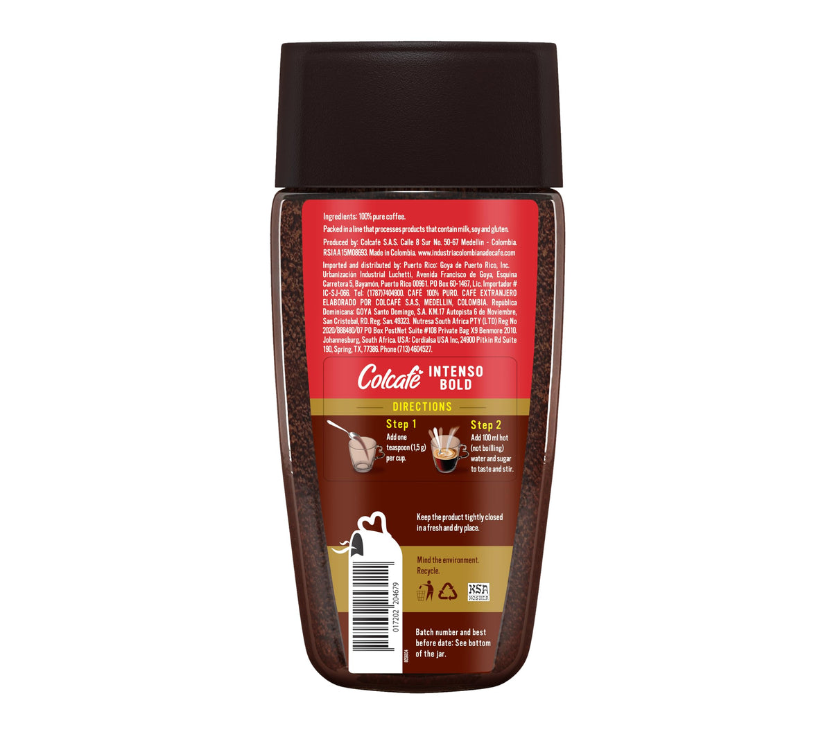 Instant Coffee 6 Ounce (Pack of 3) M1105