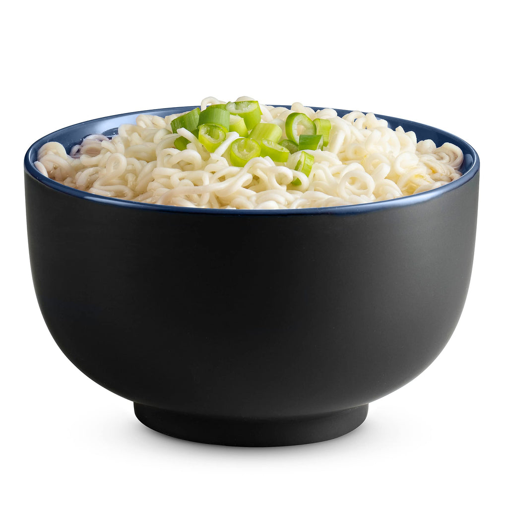 Ceramic Japanese Noodle Bowl Set, 34 oz, Set of 4 J714