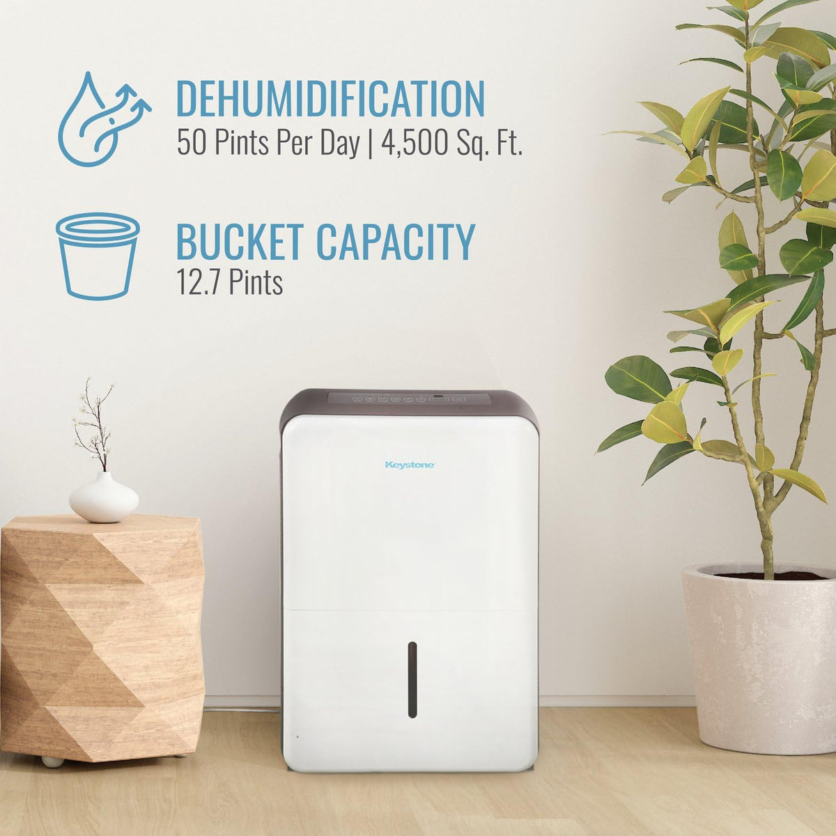 50-Pint Dehumidifier with Built-in Pump U565
