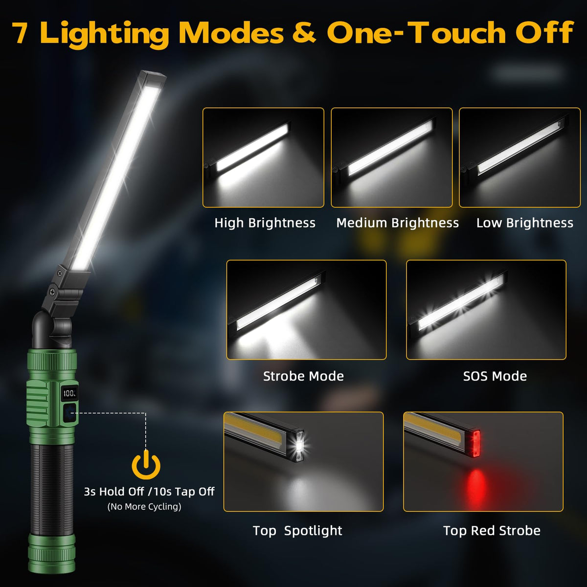 Rechargeable Magnetic LED Work Light U56023